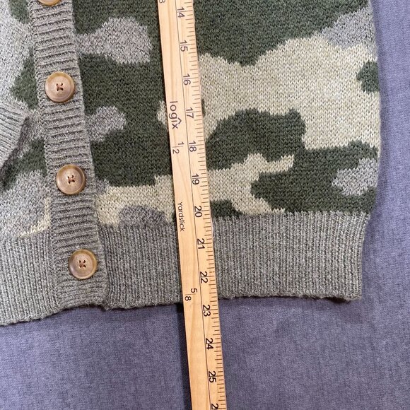 Lucky Brand Womens Camo Button-Up Cardigan Sweater Size Medium - Picture 11 of 12